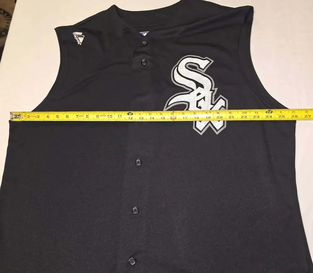 Majestic Chicago White Sox Cool Base Sleeveless Batting Practice Jersey XL - Picture 5 of 7